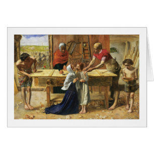 Cartão Cristo no Compro Carpenter do Pai