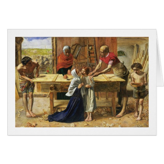 Cartão Cristo no Compro Carpenter do Pai (Frente Horizontal)