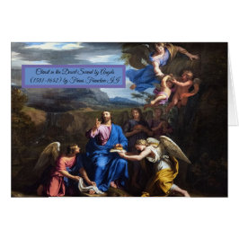 Cartão Cristo no deserto