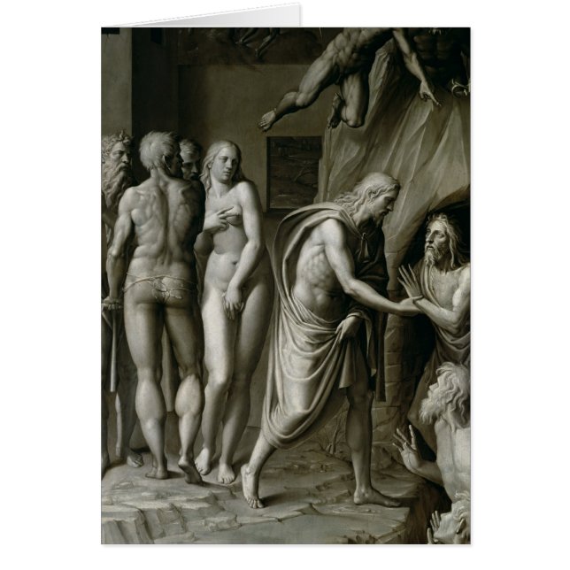 Cartão Cristo no limbo (Frente)