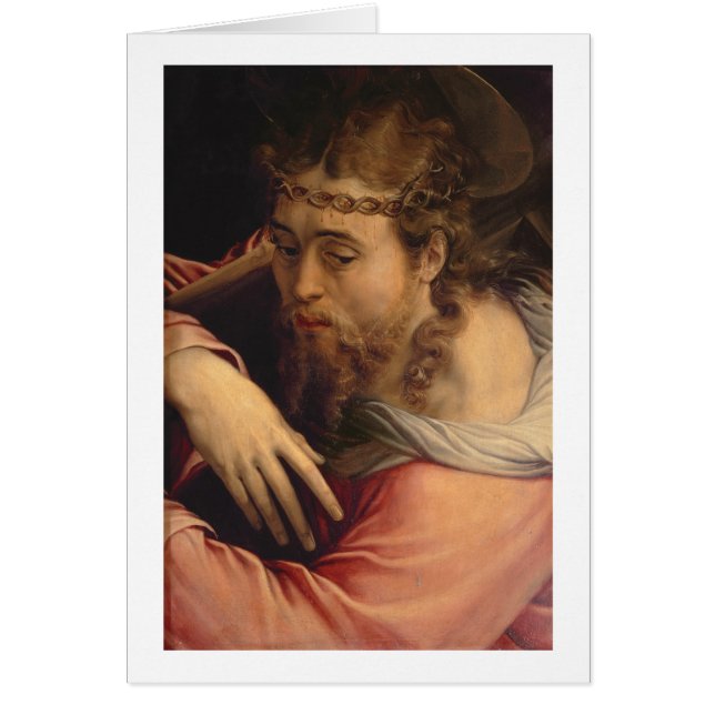 Cartão Cristo que leva a cruz, 1540-45 (óleo no painel) (Frente)