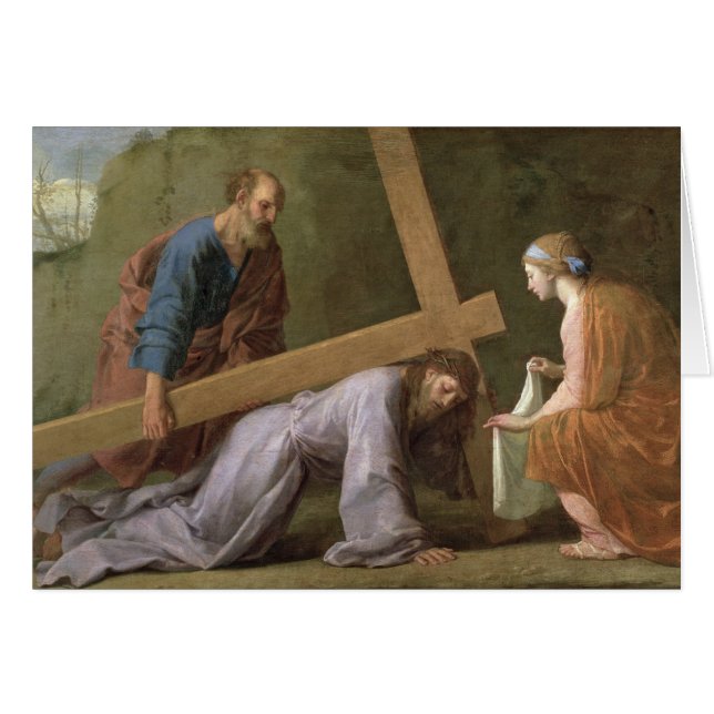 Cartão Cristo que leva a cruz, c.1651 (Frente Horizontal)