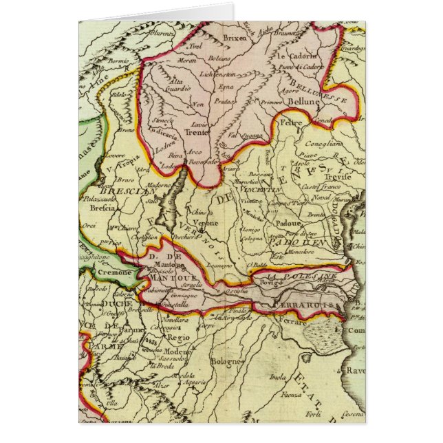 Cartão Croácia, Eslovênia, Itália (Frente)