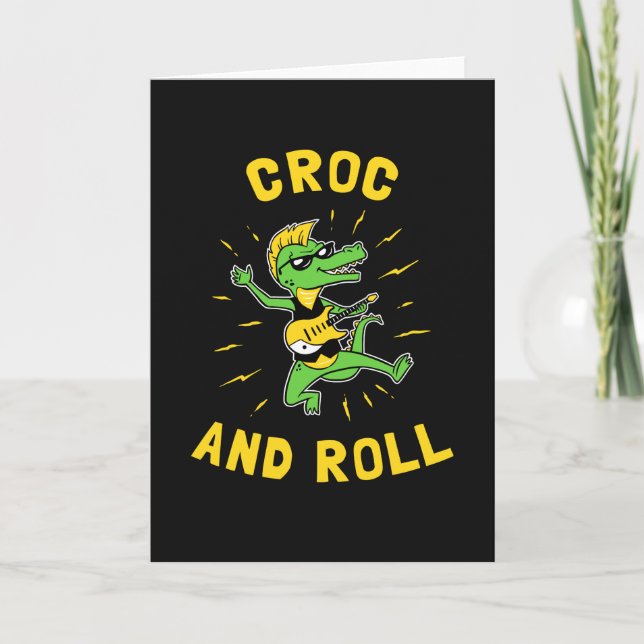 Cartão Croc E Roll (Frente)