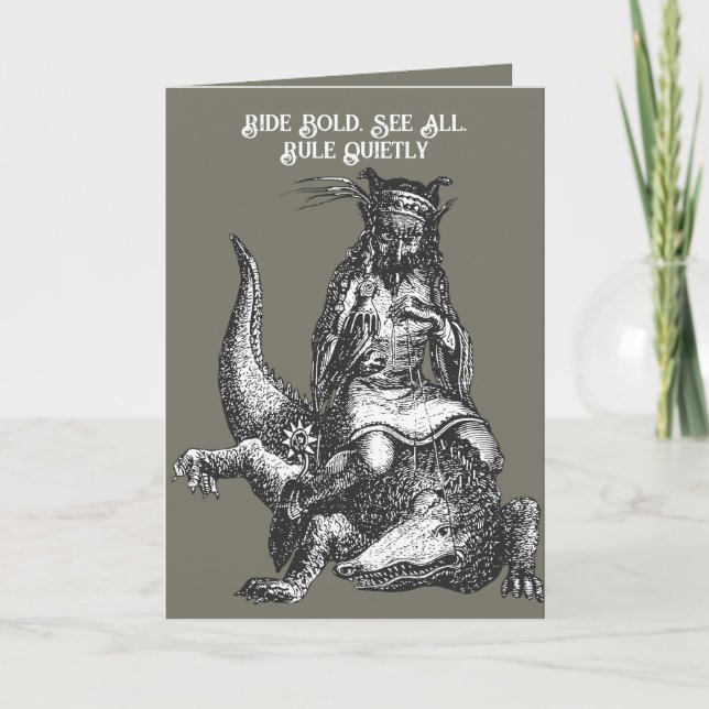 Cartão Crocodile King of Shadows (Frente)