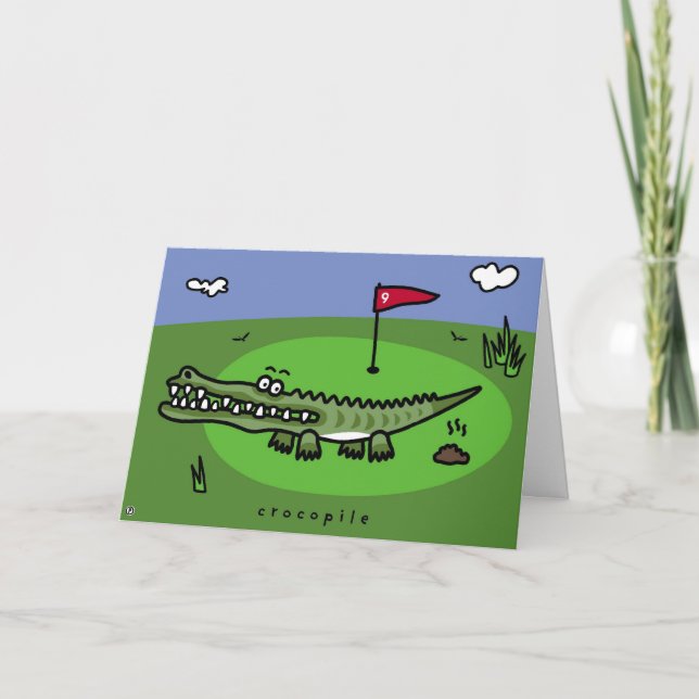 Cartão crocopile (Frente)