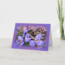 Cartão Crocus for Mom