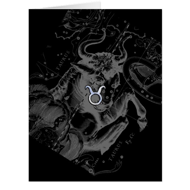 Cartão Cromo como Taurus assina Hevelius (Frente)