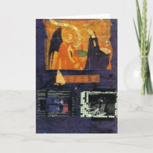 Cartão Crossword Puzzle and Angel Card