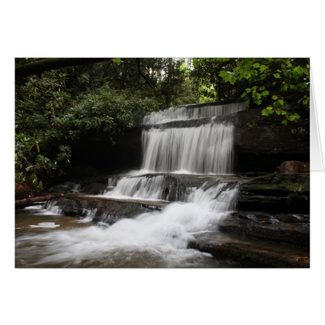 Cartão Crow Creek Falls (Frente horizontal)