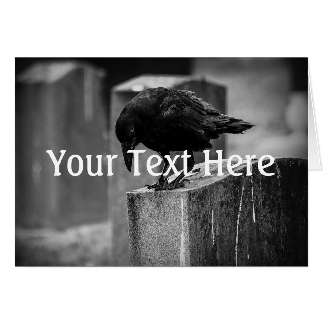 Cartão Crow do Cemitério de Queda (Frente Horizontal)