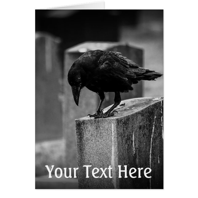 Cartão Crow do Cemitério de Queda (Frente)