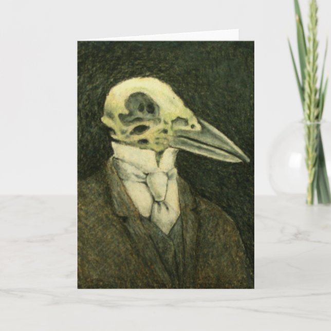 Cartão Crow Skull Card (Frente)