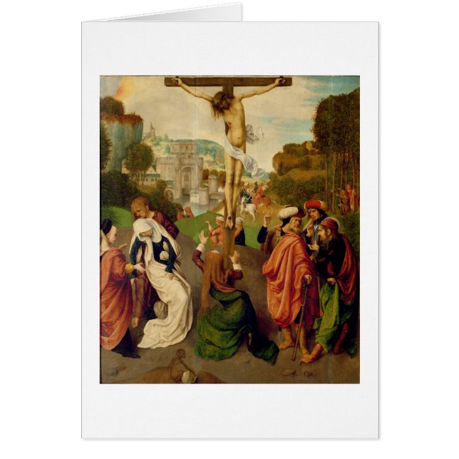 Cartão Crucificação (óleo no painel) (Frente)