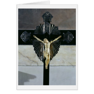 Cartão Crucificação, século XVII (marfim)