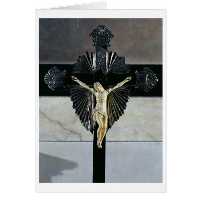 Cartão Crucificação, século XVII (marfim) (Frente)