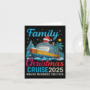 Cartão Cruise de Natal da Família 2025 Matching Family Cr