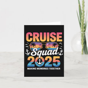 Cartão Cruise Squad 2025 Family Cruise Matching Summer Va