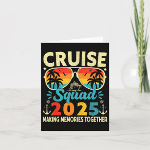 Cartão Cruise Squad 2025 Summer Vacation Group Match