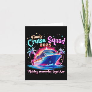 Cartão Cruise Squad 2025 Summer Vacation Matching Cruise