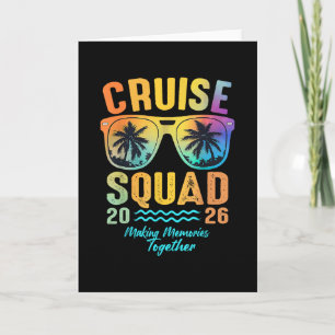 Cartão Cruise Squad 2026 Cruzeiro de Família Viagem de Cr