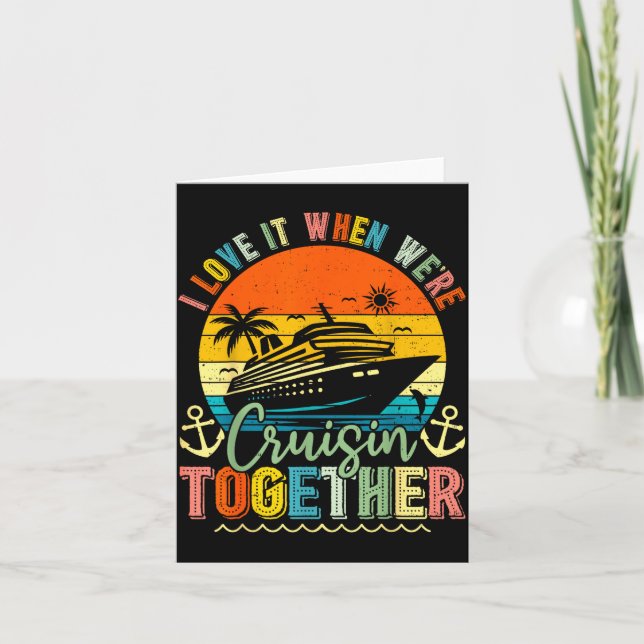 Cartão Cruise Squad 2026 Family Group Matching Summer Vac (Frente)