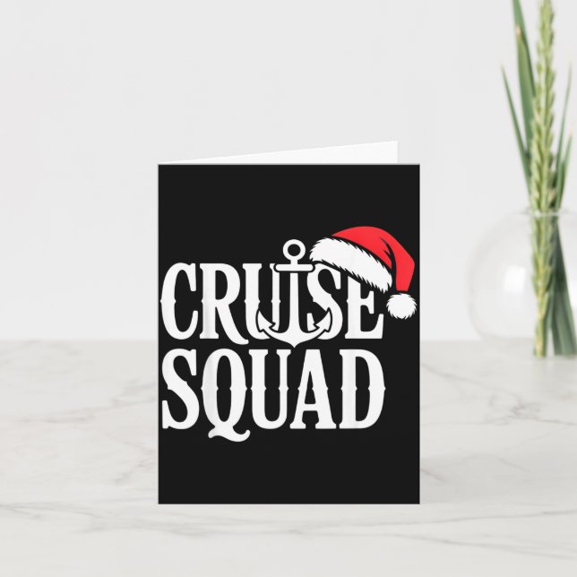 Cartão Cruise Squad Festive Srit Nautical Lovers Christma (Frente)