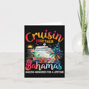 Cartão Cruisin Juntos Bahamas 2025 Shirt Family Cruise