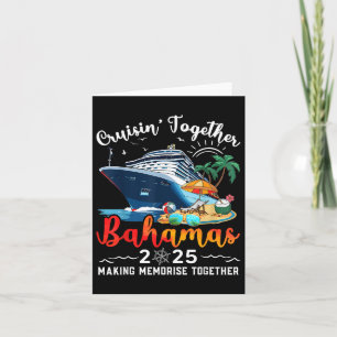 Cartão Cruisin Together Férias nas Bahamas Praia 2025 Mem
