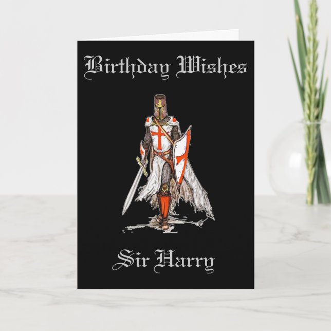 CARTÃO CRUSADER/KNIGHTGREETING (Frente)