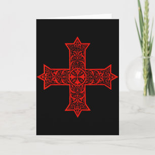 Cartão Cruz Copta Igreja Ortodoxa Copta Cristo Oriental
