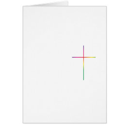 Cartão Cruz da arco-íris