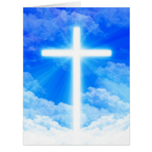 Cartão Cruz de Cristo de Jesus Personalizável Cristão
