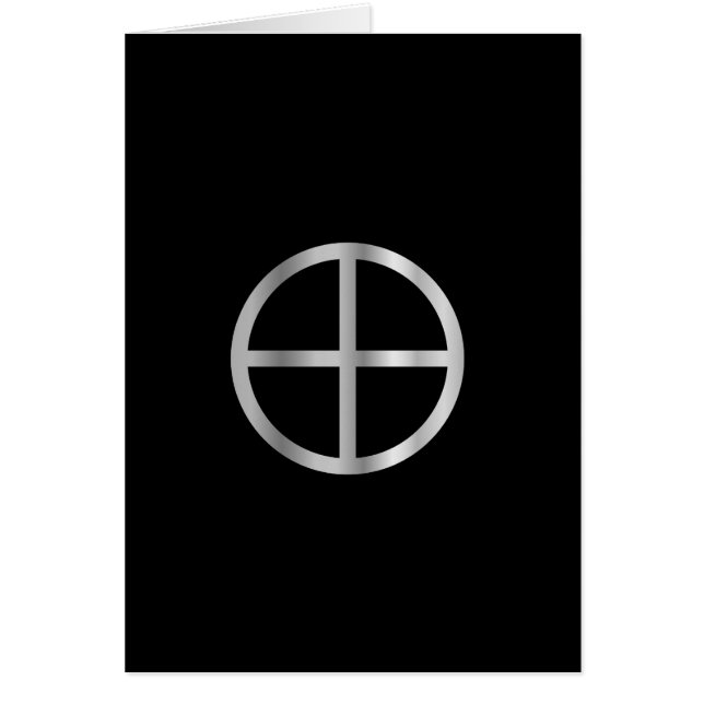 Cartão Cruz de Sun do Gnosticism (Frente)