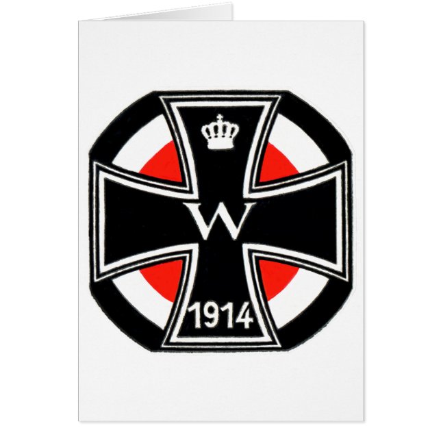 Cartão Cruz do ferro de WWI (Frente)