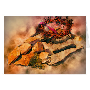 Cartão Cruz dos espinhos