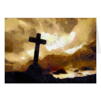 Cartão Cruz e céu