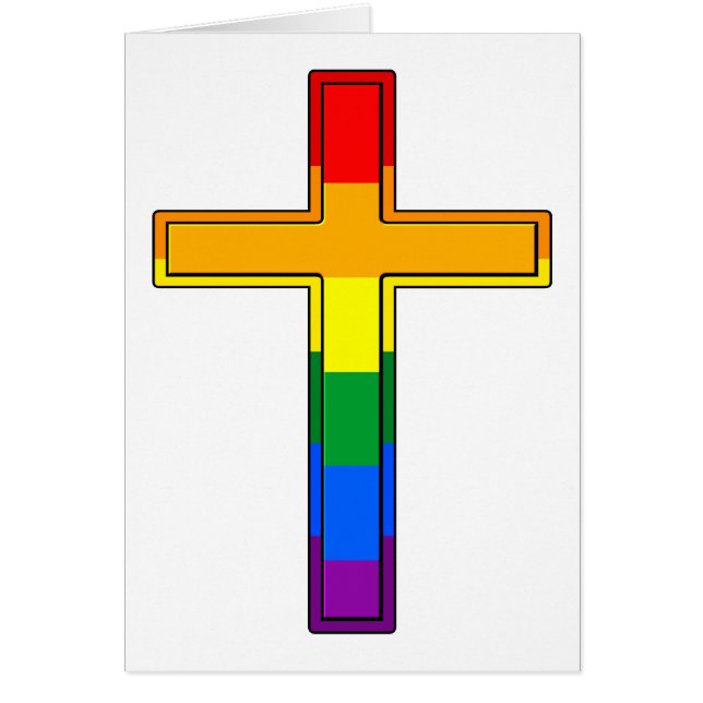 Cartão Cruz Gay (Frente)