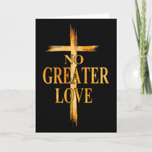 Cartão Cruz Nenhum Amor Maior Páscoa Jesus Religiosos Hom