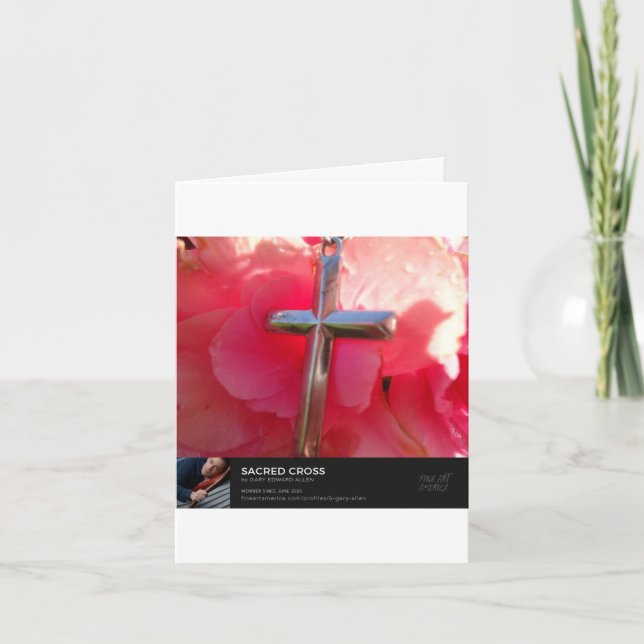 Cartão Cruz Sagrada (Frente)