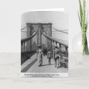Cartão Cruzamento da ponte de Brooklyn