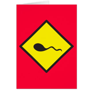 Cartão Cruzamento do ESPERMA