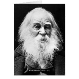 Cartão "Cruzando Brooklyn Ferry" Walt Whitman NYC Poem