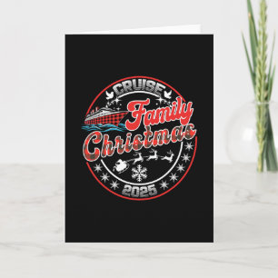 Cartão Cruzeiro de Natal em Família 2025 Camisetas Combin