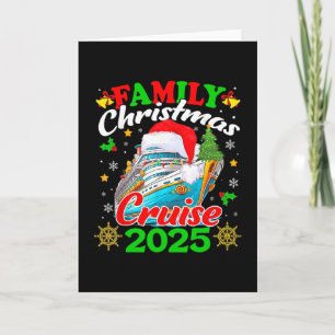 Cartão Cruzeiro de Natal em Família 2025 Xmas Papai Noel