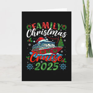 Cartão Cruzeiro de Natal em Família 2025 Xmas Roupas Comb