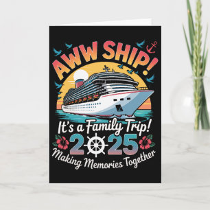 Cartão Cruzeiro em Família Aww Ship 2025 Viagem de Férias