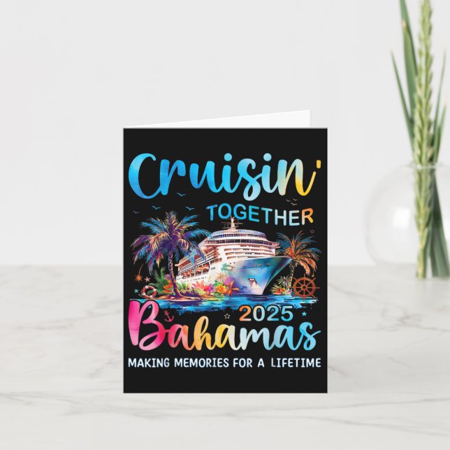 Cartão Cruzeiro Familiar Cruisin Together Bahamas 2025 Ba (Frente)