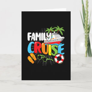 Cartão Cruzeiro Familiar Viagem ao Mar Divertida Homens M