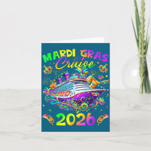 Cartão Cruzeiro Mardi Gras 2026 Carnaval Nova Orleans Hom